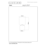 FRAN - Lampa stołowa - Ø 13 cm - 1xE14 - Taupe - Essential 47550/81/41 LUCIDE